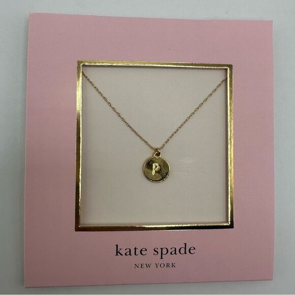 Kate Spade Mini Initial Pendant Necklace P - Picture 4 of 4